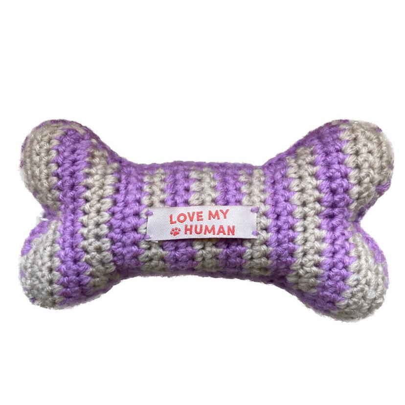 Crochet LMH Stripe Bone Toy