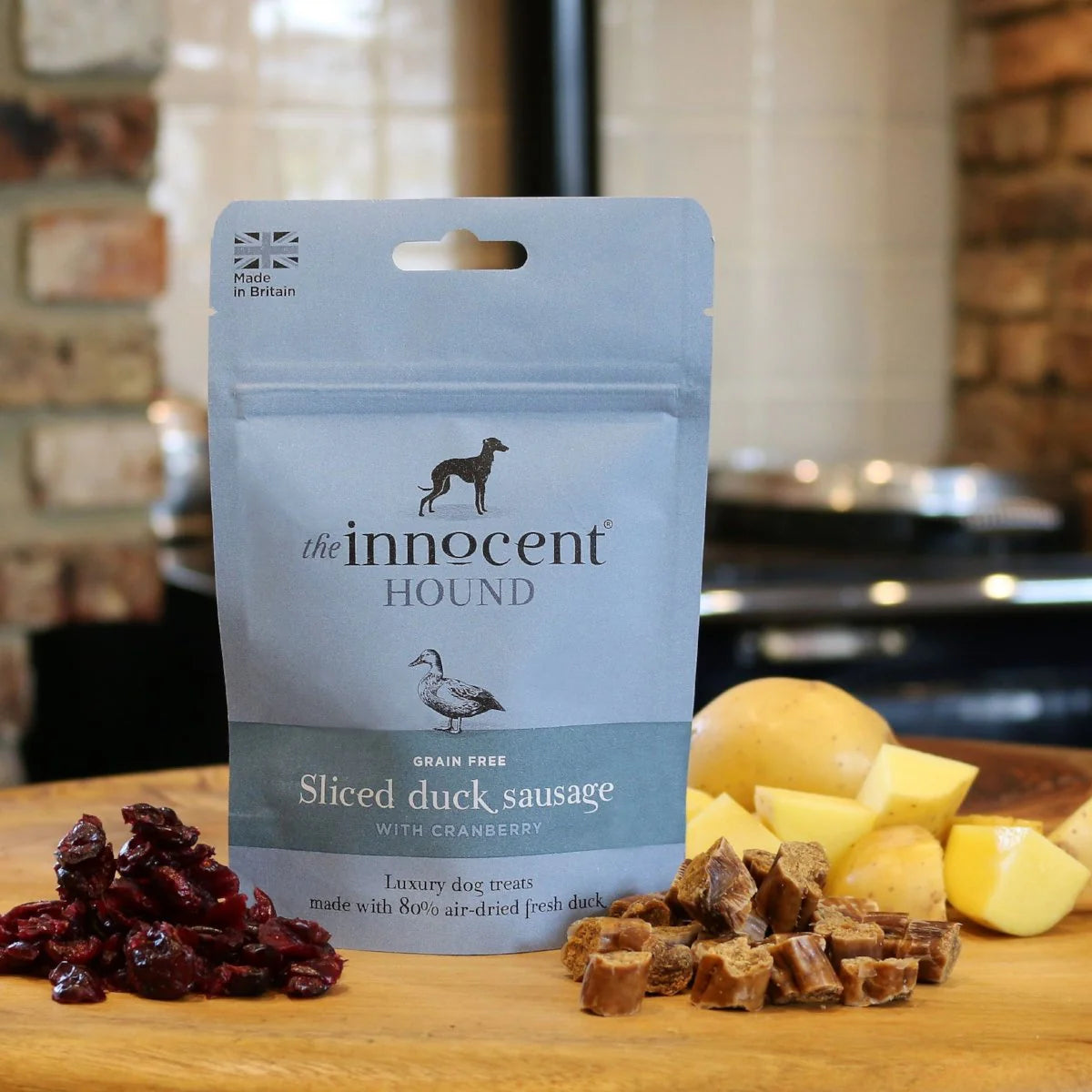 Sliced Duck Sausage & Cranberry Treat