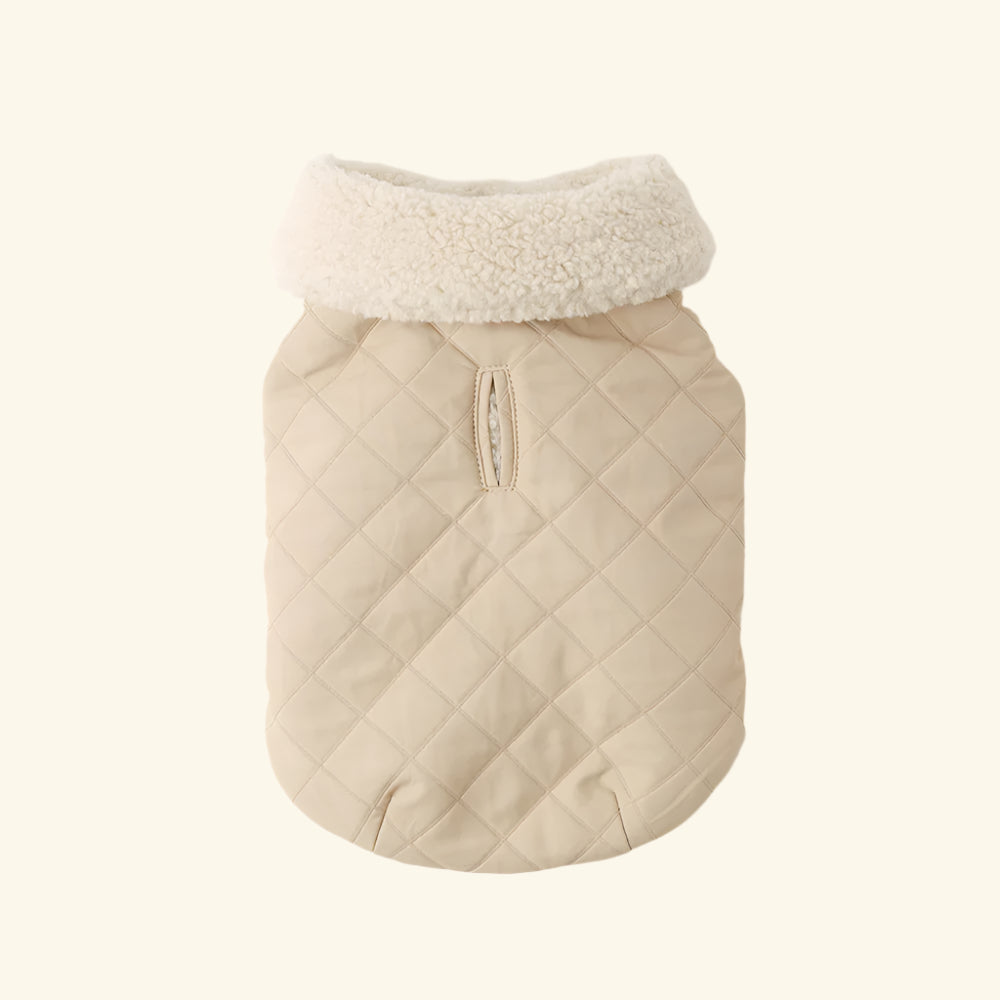 Reversible Quilted Boa Vest