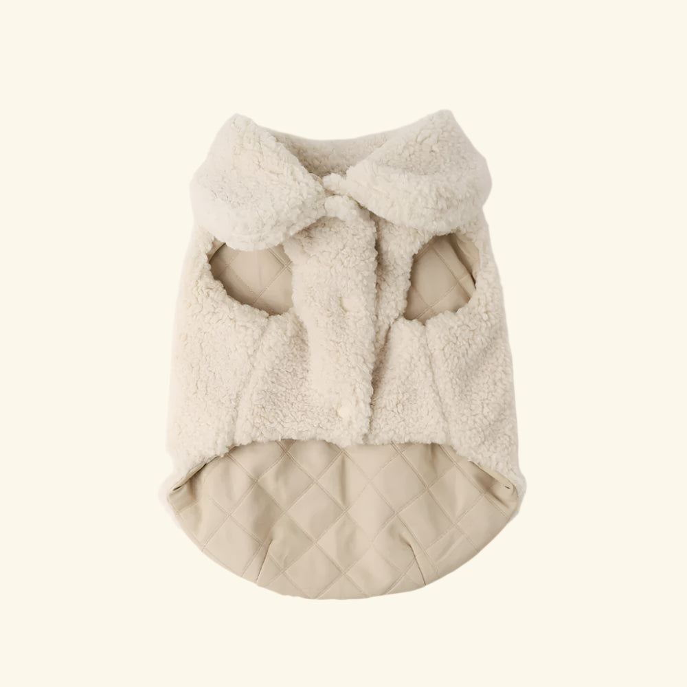 Reversible Quilted Boa Vest