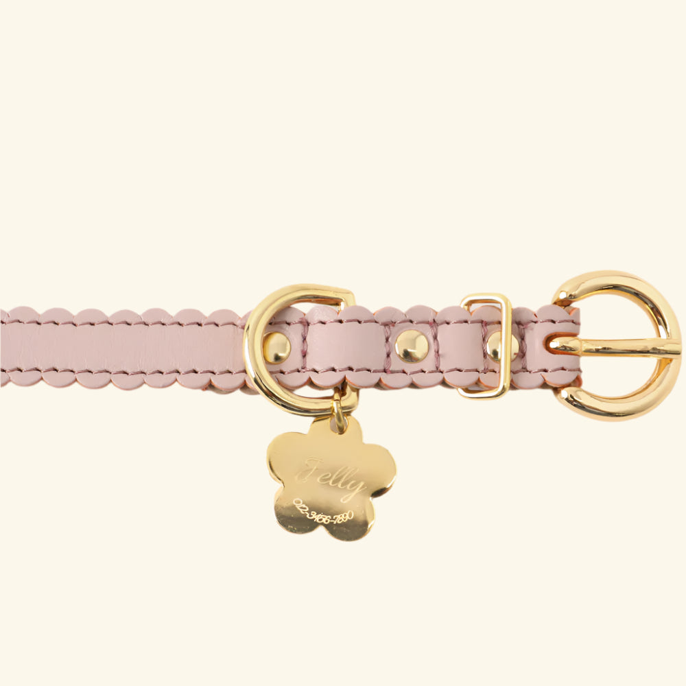 Wavy Flower Charm Collar