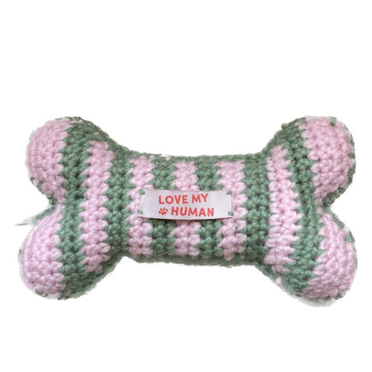 Crochet LMH Stripe Bone Toy