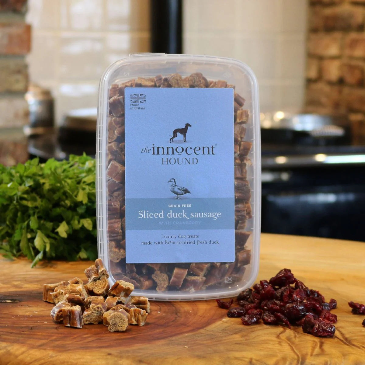Sliced Duck Sausage & Cranberry Treat