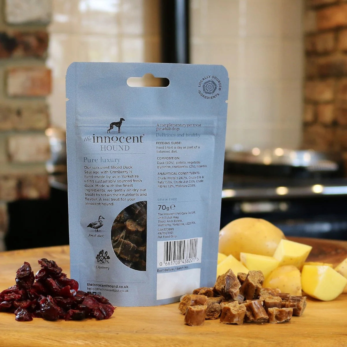 Sliced Duck Sausage & Cranberry Treat
