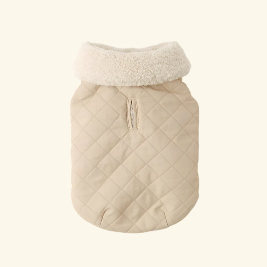 Reversible Quilted Boa Vest