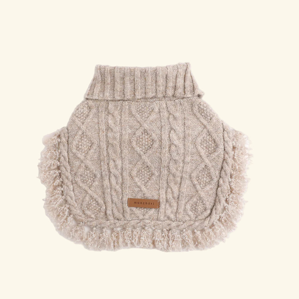 Cable Knit Poncho