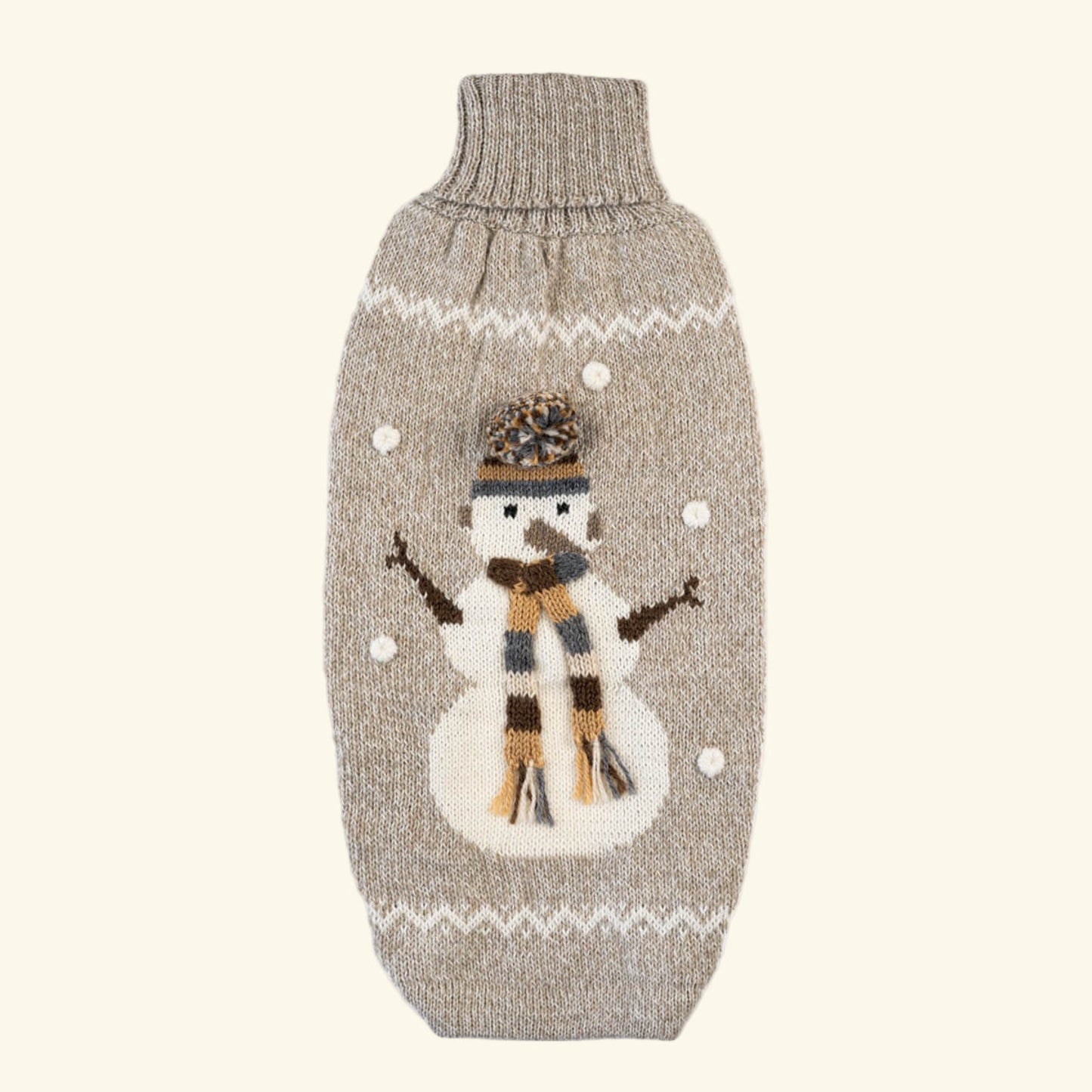 Snowman Taupe Sweater