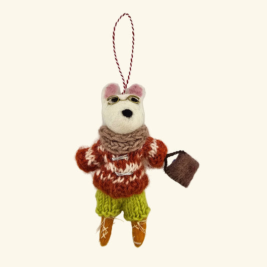 Felt Dog Christmas Decorations