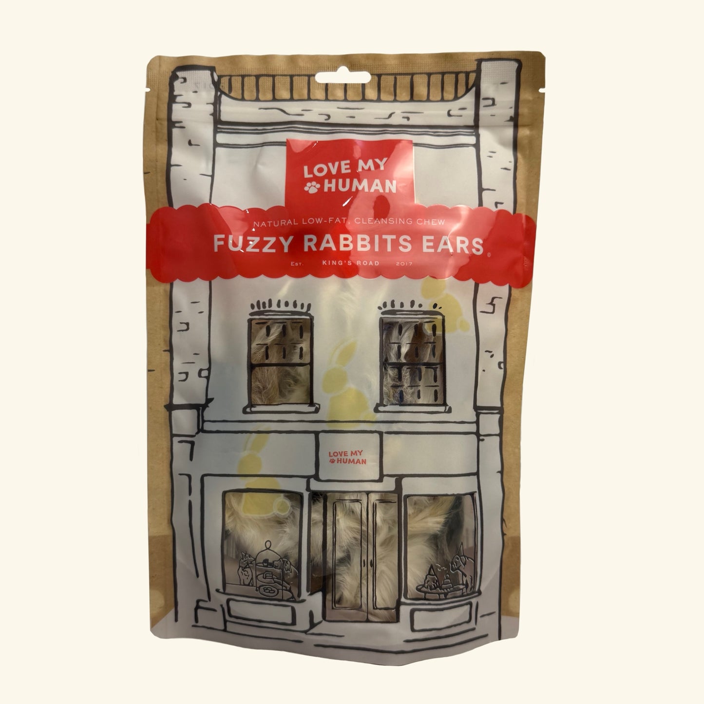 Fuzzy Rabbit Ears - Love My Human